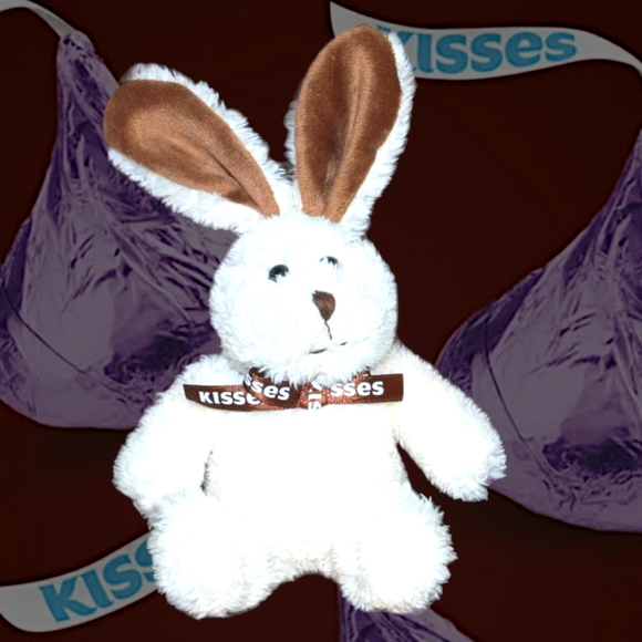 Hersheys Kisses Easter Bunny Rabbit Plush Toy Stuffed Animal 8" Galerie Lovey - Picture 2 of 8